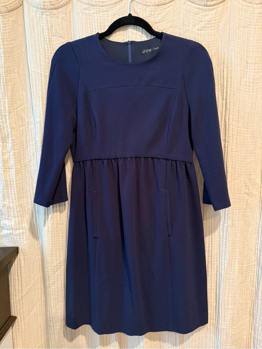 Zara Navy Blue Midi Dress